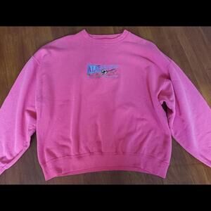 Pink 90's or Early 2000's Sweatshirt XL